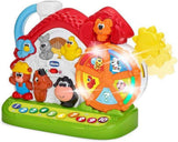 Chicco Talking Farm Italienska/engelska Tvåspråkig babyleksak med djur, ljus och ljud, 3 lekalternativ, elektronisk inlärningsleksak - leksak för 1-4 år Babyleksaker Bebe Naty Shop Ny talande gård