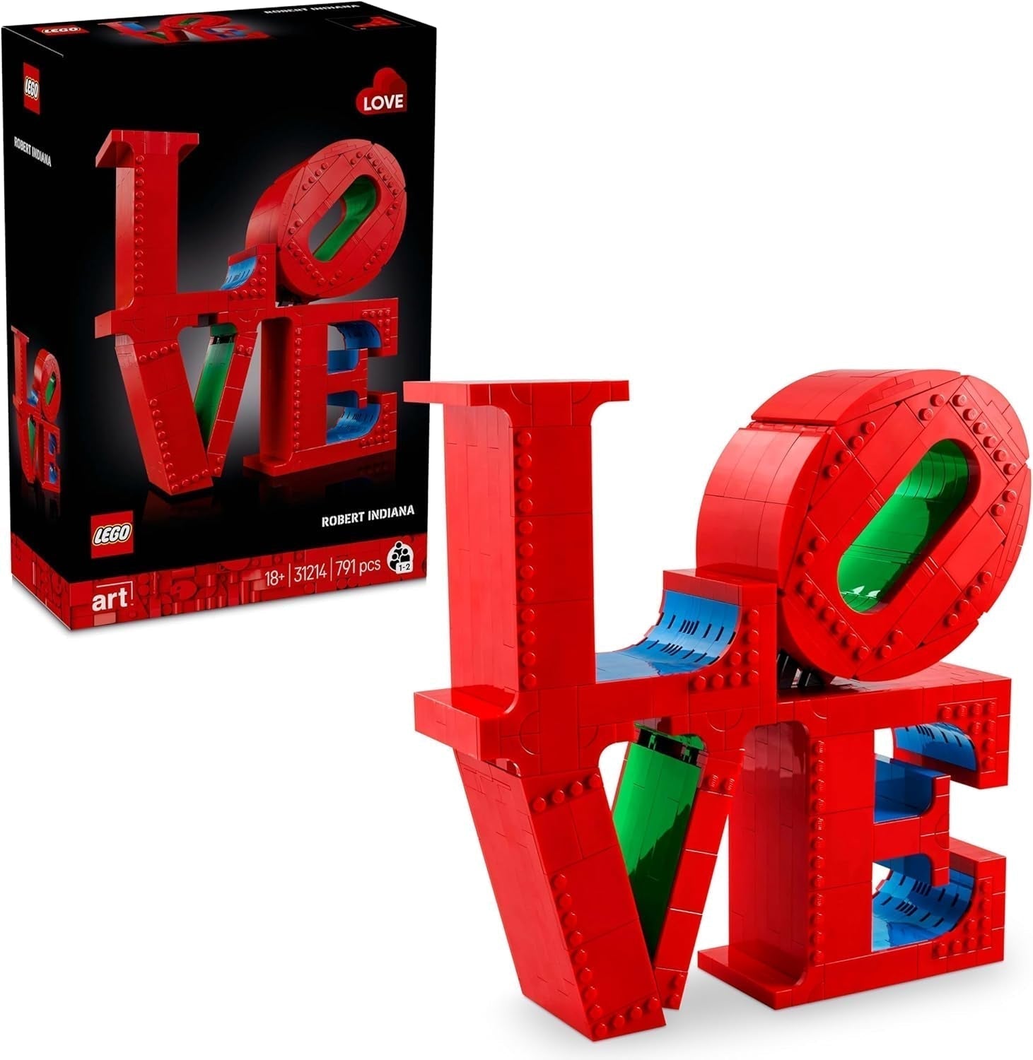 LEGO Art Love Byggset för vuxna, heminredning, alla hjärtans dag och mors dag present, present till kvinnor och män, kreativ aktivitet för konst- och designälskare 31214 Byggset Besuche den LEGO-Store Standardtitel