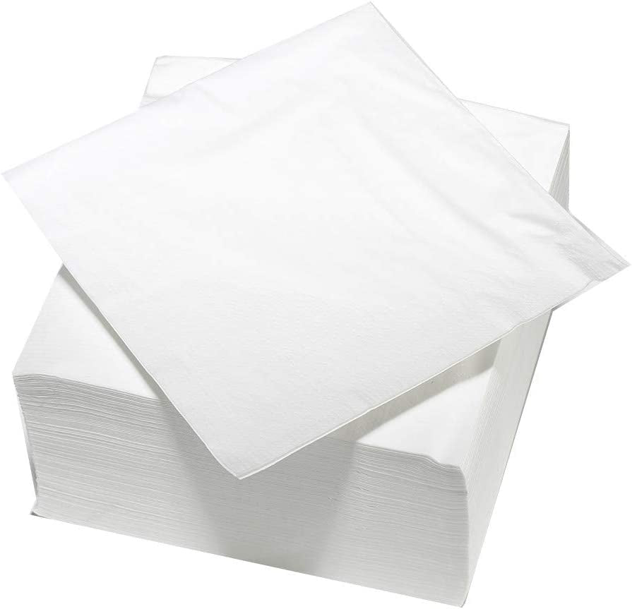 ARTS DE LA TABLE 100 bomullsservetter, 2 lager, 33 X 33 cm, vit (förpackning med 4)