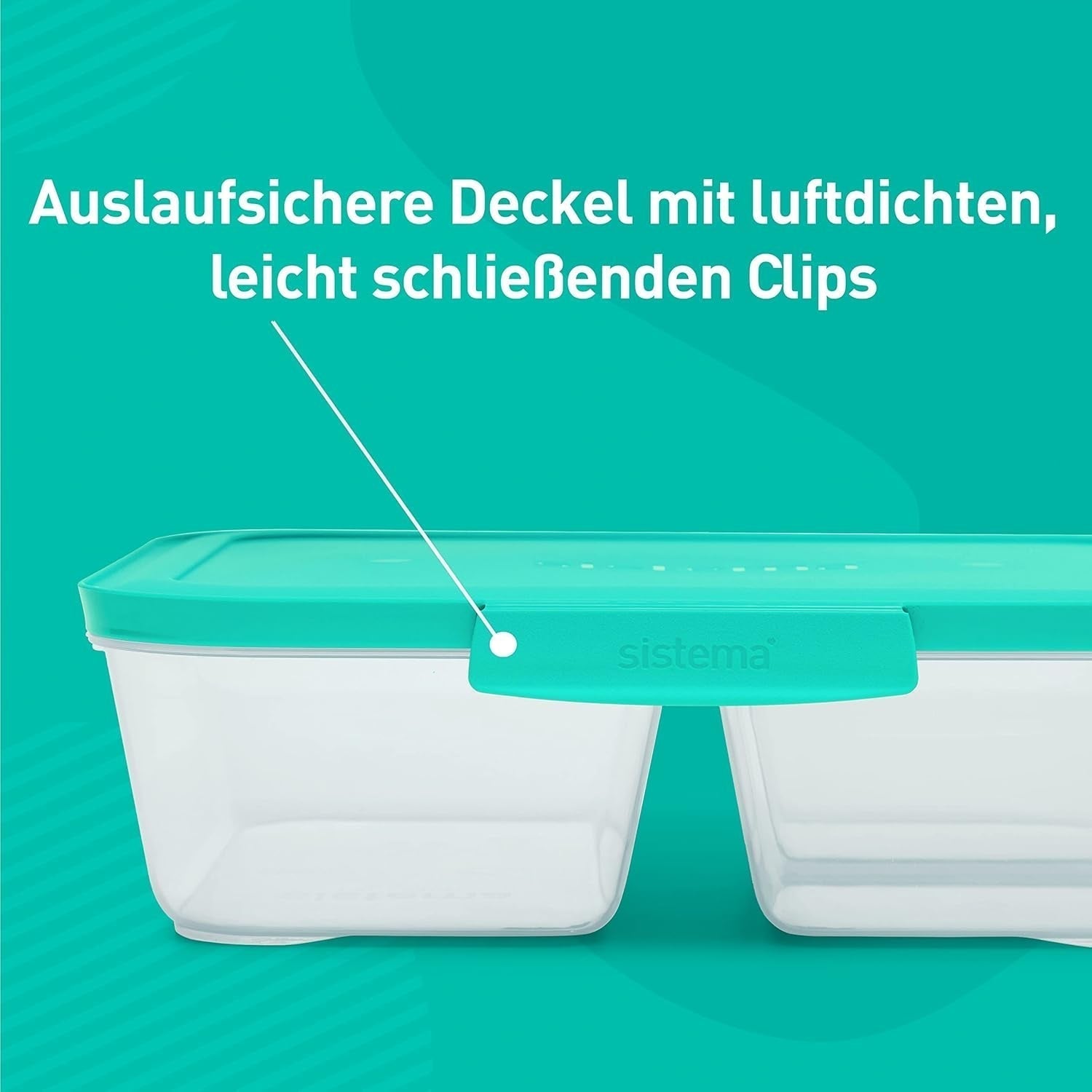 Nest IT-system matförvaringsbehållare Måltidsförberedelser | 1,9 liters lufttäta förvaringsbehållare med TRE fack och lock | BPA-fri | Grön | 5 st Naty Shop matförvaringslådor
