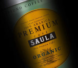 Saula premium coffee beans, pack of 2 boxes x 500g. 100% ekologisk Arabica