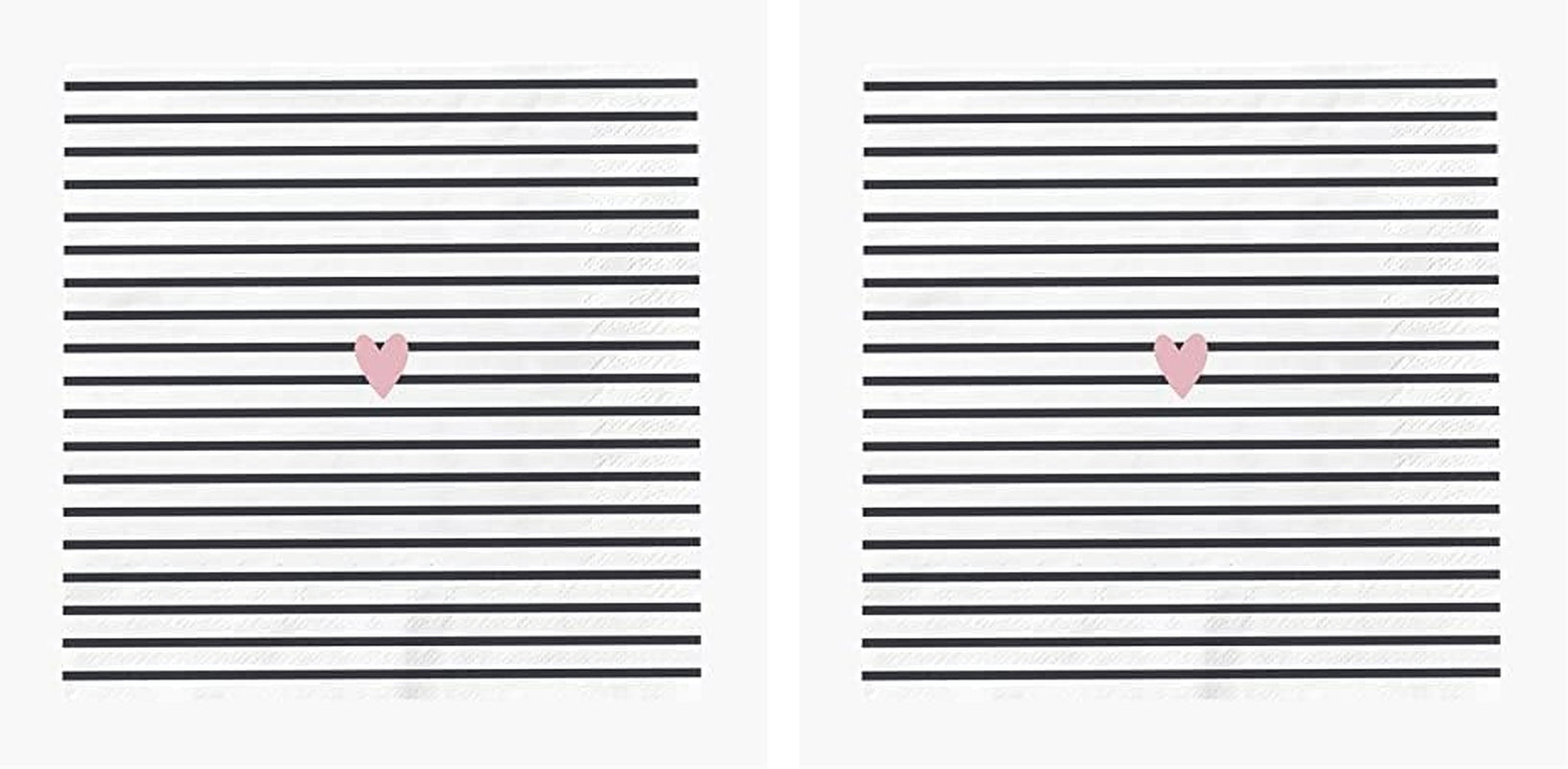 Grafik Werkstatt servetter med ordspråk 20 bitar 25 cm X 25 cm svart och vitt hjärta (paket med 2)