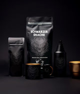 Black Dragon Espresso 100% Robusta - Extra starkt rostade kaffebönor - Mycket starkt och fylligt kaffe med hög koffeinhalt - Mycket stark espresso