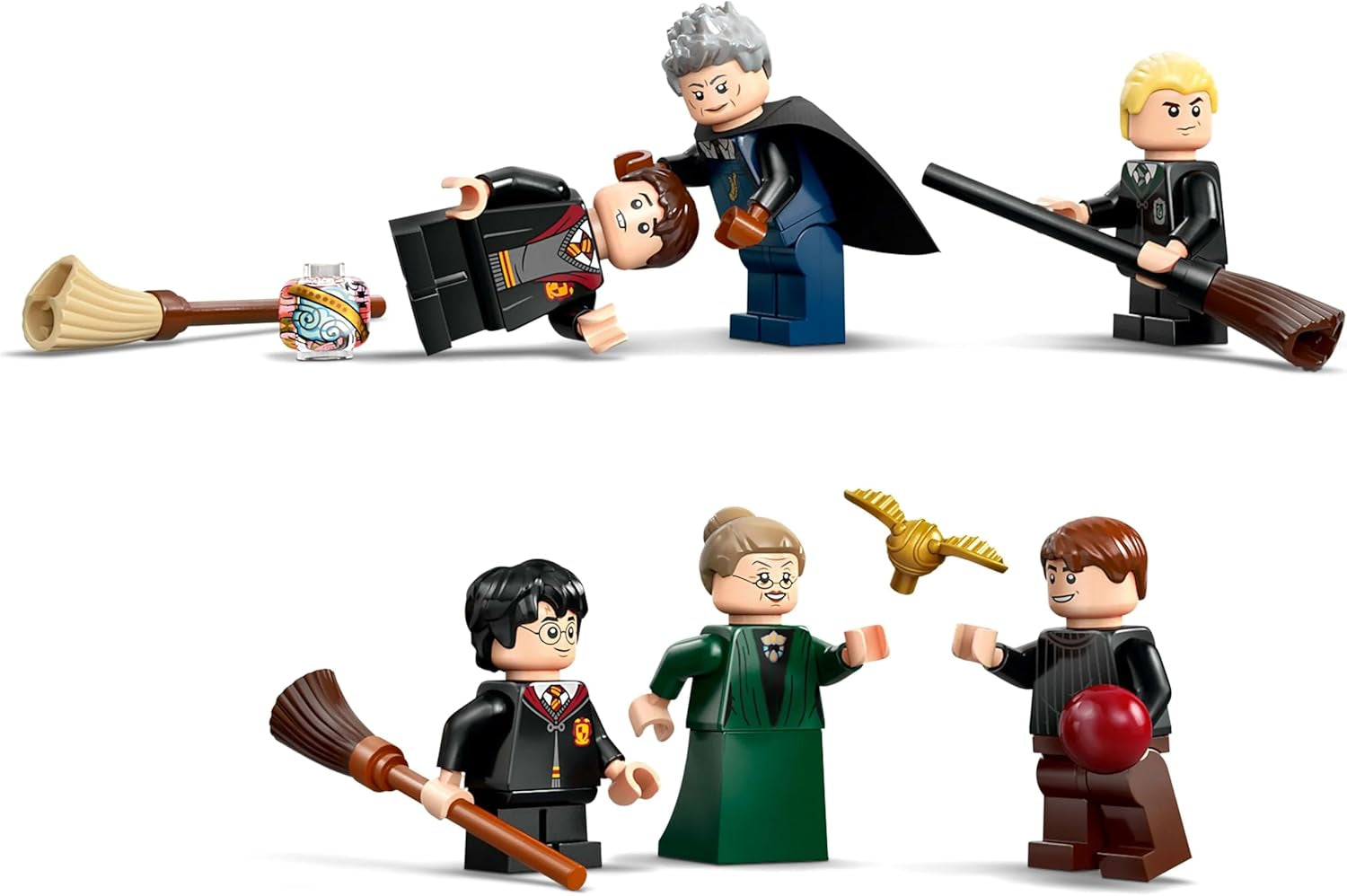 Hogwarts Castle LEGO Harry Potter: Flyglektioner Äventyrslekset med 6 samlarbara minifigurer inklusive Draco Malfoy och professor McGonagall Rollspelsset för pojkar och flickor 9 år gamla 76447 Byggset Besuche den LEGO-Store