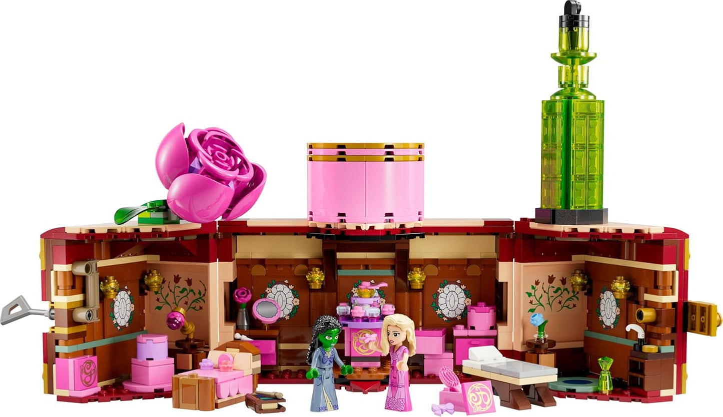 LEGO Wicked Glinda och Elphabas sovrum - Dockhus med 2 mini Witches of Oz-dockor, coola tillbehör inklusive blommor och kläder - Kreativ leksak för tjejer 8+ och fans - 75683 Byggset Besuche den LEGO-Store