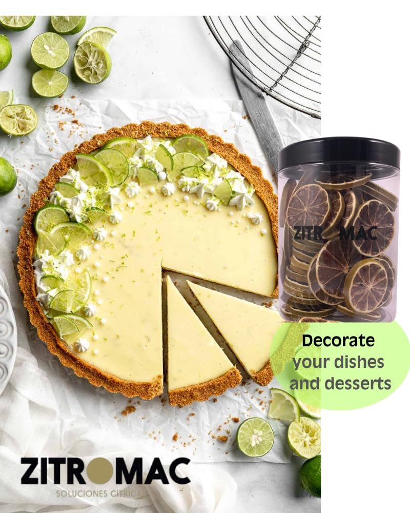 90g torkade citronskivor|torkad frukt för cocktaildekoration|torkad citron som dekoration till jul, bakning, drinkar, gin, glögg, te|100% naturlig kvalitetscitroner utan socker Naty Shop Dehydrerade produkter