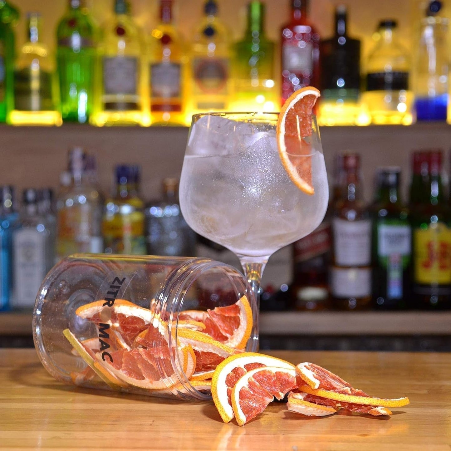 90gr Torkad Grapefrukt för cocktails - Sockerfri torkad frukt för cocktails, dekorationer, konfektyr, jul, drycker - 100% Naturligt Torkade skivor utan tillsatser Torkade produkter Naty Shop