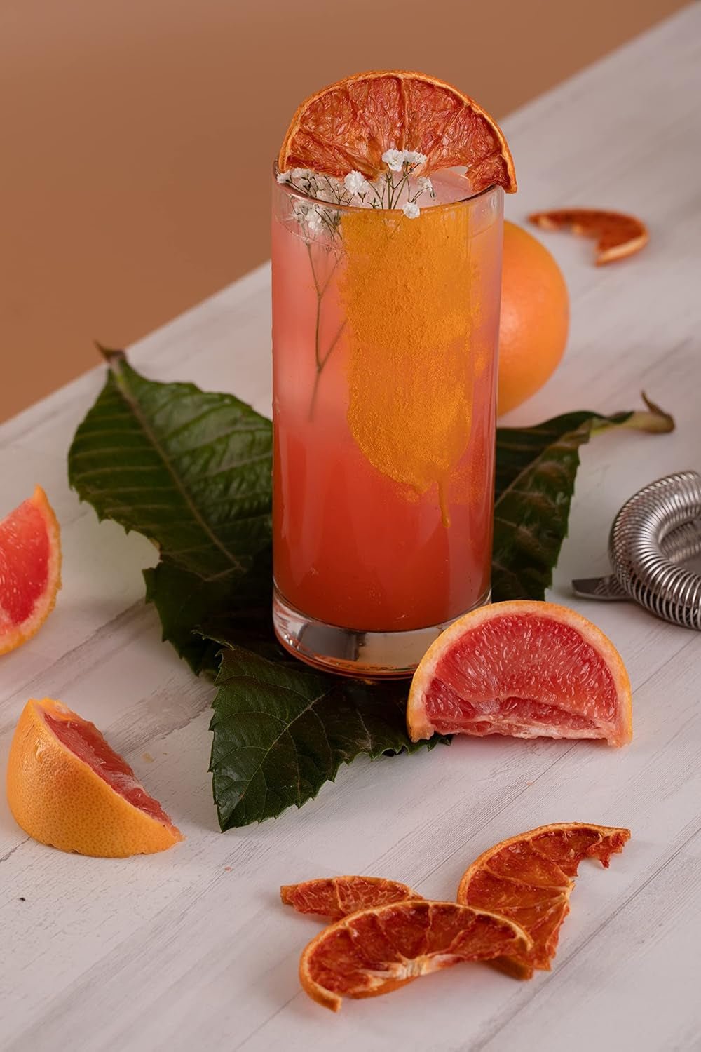 90gr Torkad Grapefrukt för cocktails - Sockerfri torkad frukt för cocktails, dekorationer, konfektyr, jul, drycker - 100% Naturligt Torkade skivor utan tillsatser Torkade produkter Naty Shop