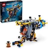 LEGO Technic Deep Sea Explorer Ubåtsbyggande leksak för barn 9 år gamla pojkar och flickor Kreativa födelsedagspresentidéer Byggbart fordon med roterande propellrar 42201 Byggset Besuche den LEGO-Store Standardtitel