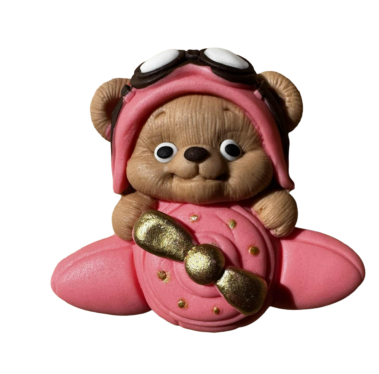 Ätlig dekoration, Björn i planet Dekorationer från Sugar Paste Nati Shop