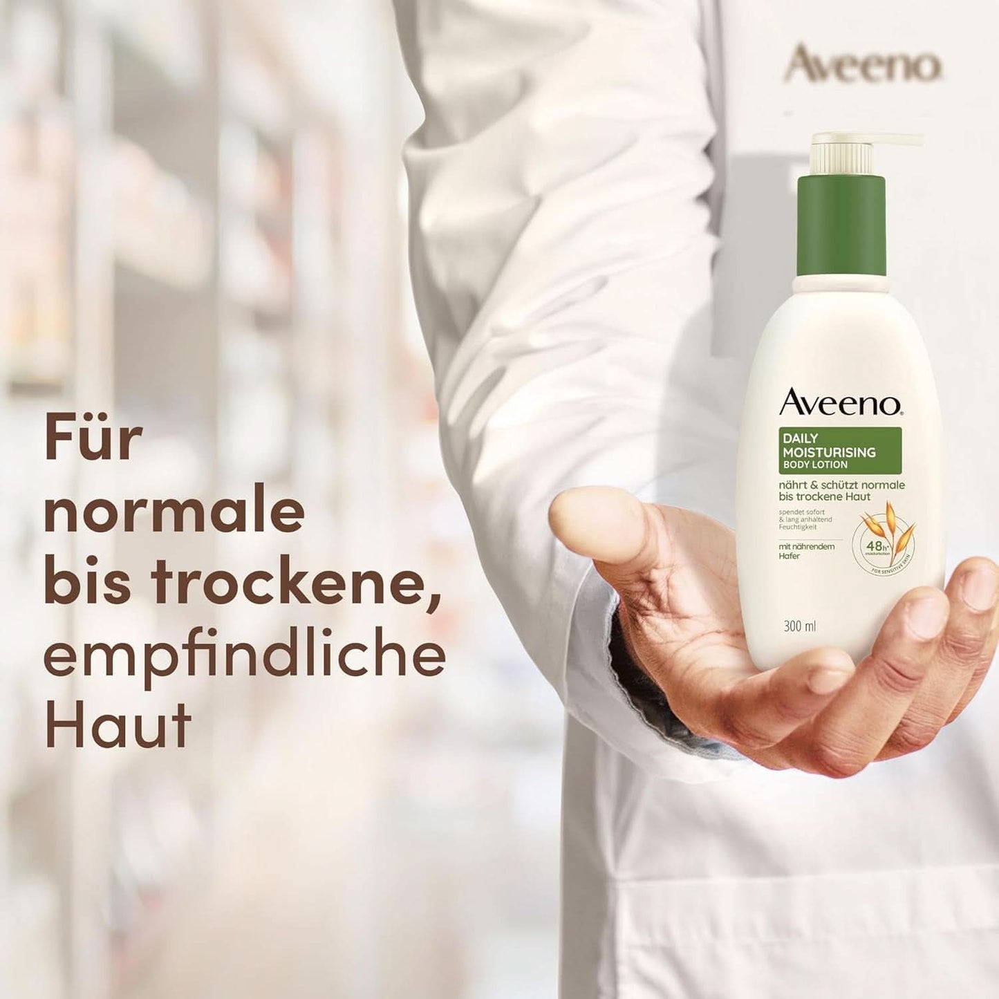 Aveeno Daily Moisturizing Body Lotion, 300 ml Cosmetics and Beauty Naty Shop
