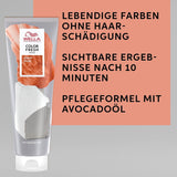 Wella Professionals Colour Fresh Mask Peach Blush - hårbehandling för att vitalisera och ändra hårfärg - närande nyans med avokadoolja - för blont och upplyst hår - 150 ml Naty Shop Hair Mask