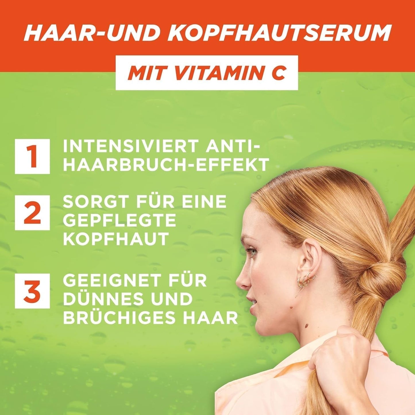 Garnier Strengthening Serum för tunnare hår och hårbotten Effektivt mot håravfall 2 x 125ml Garnier Hårvård