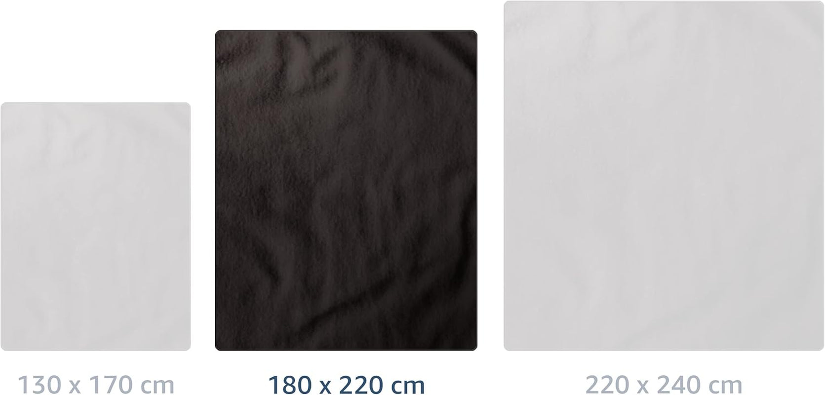 Amago - Bekväm filt, kashmirlook, 180 X 220 cm - Svarta sängar och filtar Besuche den GÃ¶zze-Store