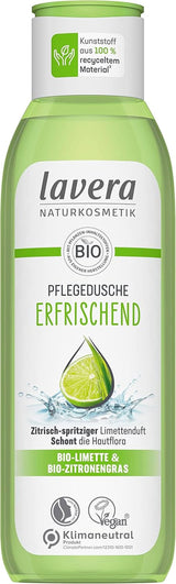 Lavera, Uppfriskande duschgel med organisk lime, 250 ml Dusch och bad Naty Shop