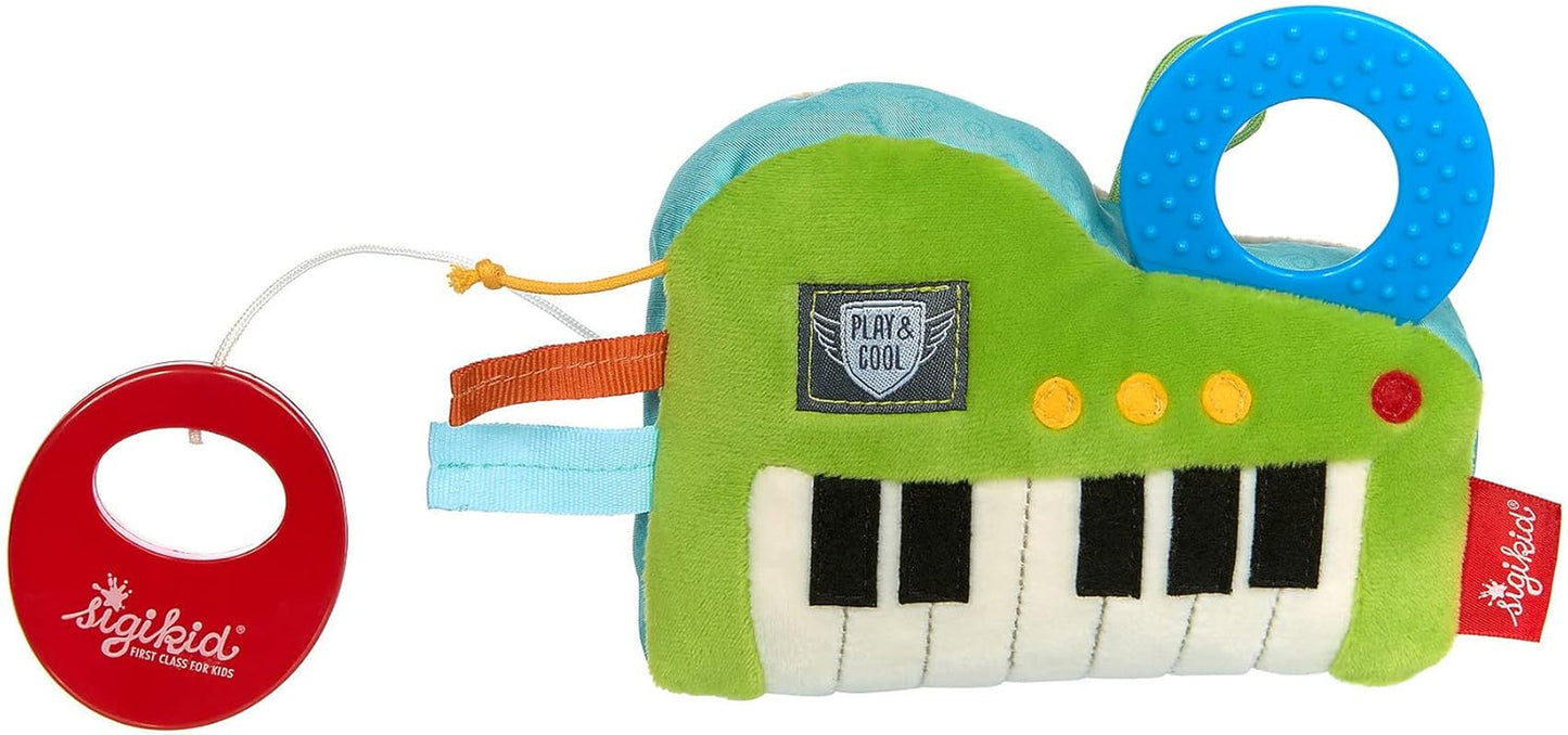 SIGIKID 42659 Musikdosa Keyboard För Elise Play & Cool flickor och pojkar babyleksak rekommenderas från födseln grön/blå Leksaker Bebe Naty Shop Grön/blå