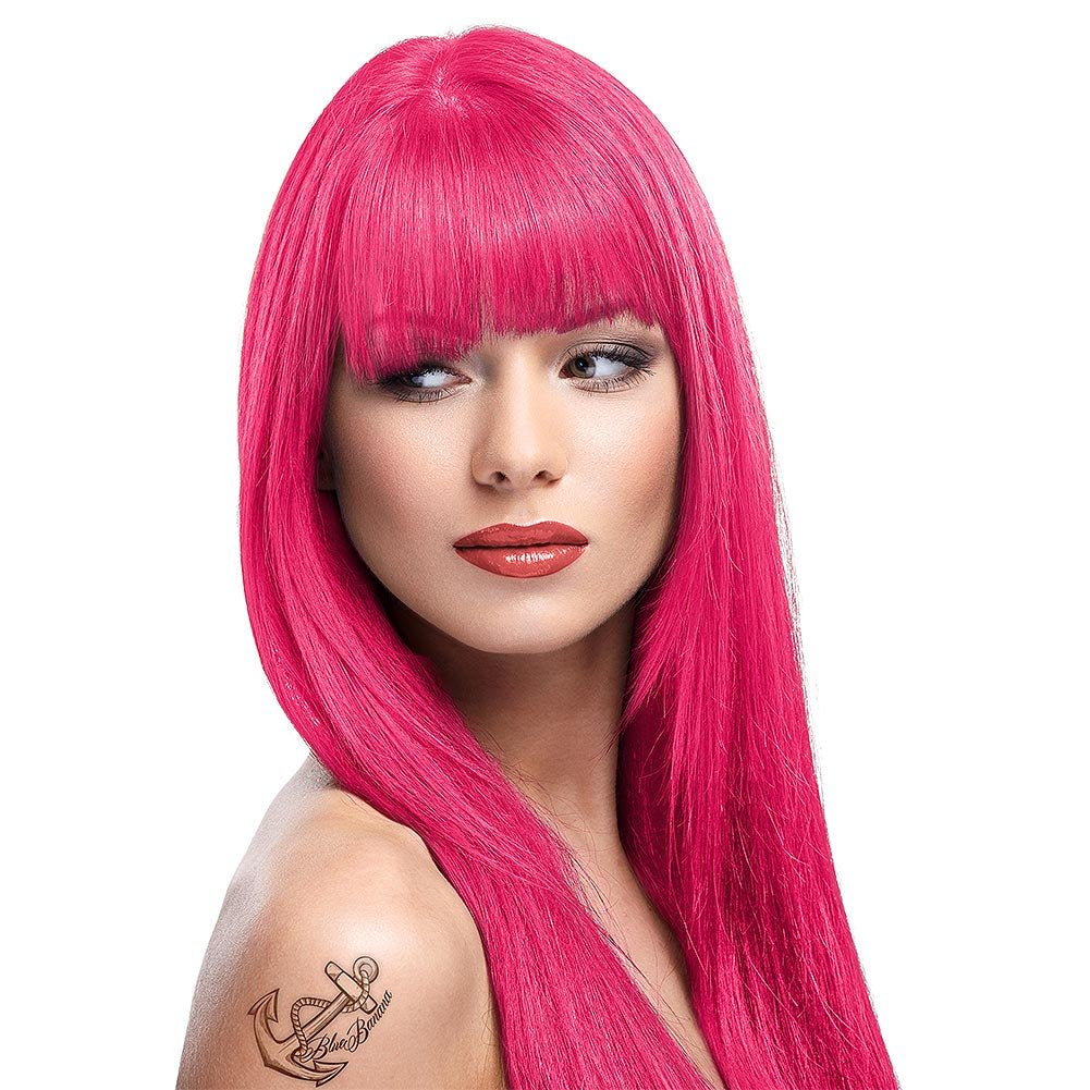Instruktioner semi-permanent hårfärg 88ml - Fluorescerande Orange Hårfärgning Naty Shop Pink 88 Ml (1 förpackning)