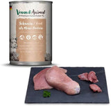 Venandi - Premium våt kattmat - fläsk som ett enda protein, 6 x 400g (pack om 6), spannmålsfri med extra kött