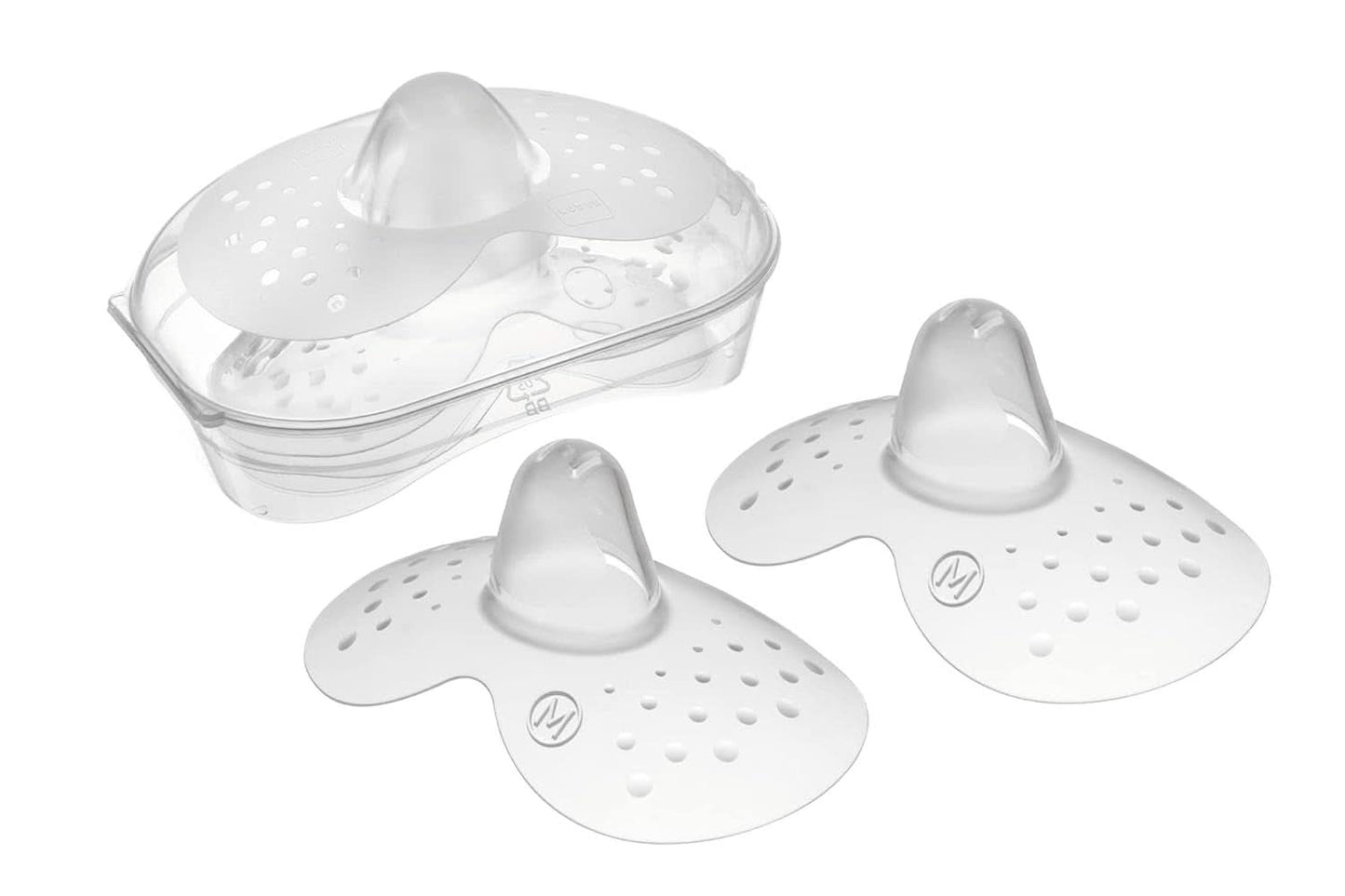 MAMMA | Bröstskydd - Set med 2 silikonbröstkuddar (storlek L, 23mm) Tillbehör Mat och amning Bebe Naty Shop 2 st (förpackning med 1)