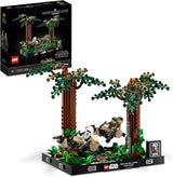LEGO 75353 Star Wars Pursuit on Endor - Diorama Set, Return of the Jedi med Luke Skywalker, Princess Leia & Scout Trooper and Speeder Bikes, 40-årsjubileum Byggset Besuche den LEGO-Store Only