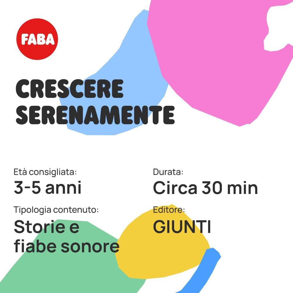 Ljudfigur - Väx lyckligt - ljudhistorier och sagor 4-6 år, italiensk version, leksak för lärande för pojkar och flickor Bebe Toys Naty Shop
