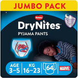 HUGGIES Drynites nattblöjor, för pojkar 4-7 år (17-30 kg), 30 st Naty Shop 64 st 64 st