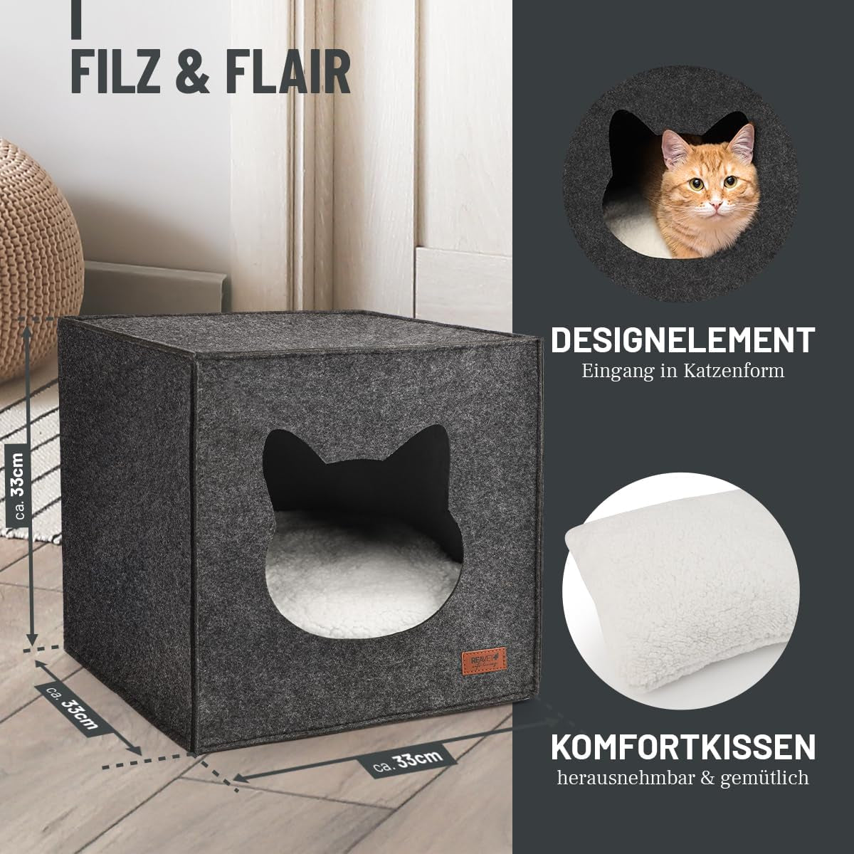 Filtar och möbler, husdjur, grottor och hus, katter, sängar för katter, katter - sängar, madrasser