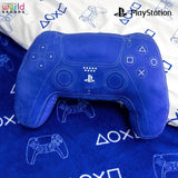 Character World: Officiellt licensierad Playstation Controller-formad kudde, handenhetsdesign, fylld plyschkudde | Perfekt för sovrums- eller lekinredning, blå Naty Shop standardkuddar