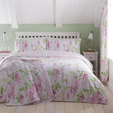 Dreams & Drapes Design - Wisteria - Quiltat sängöverdrag - 200 Cm X 230 Cm i rosa sängar och överdrag DRÖMMAR OCH DRAPIER