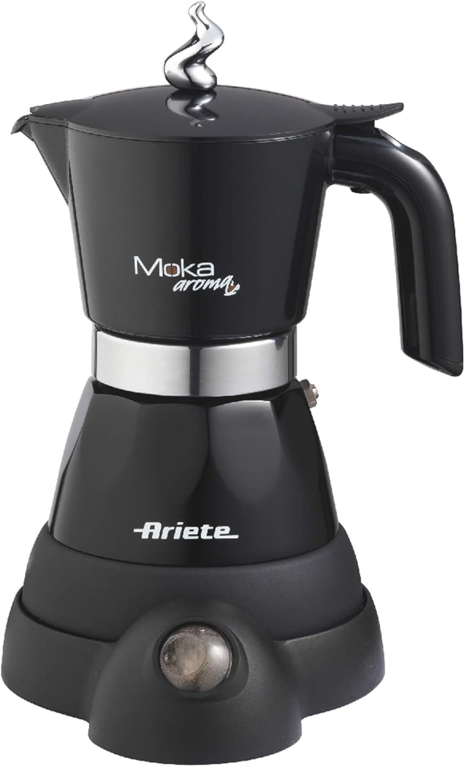 Ariete 1358 Moka Aroma, Elektrisk espressomaskin, 480 W, 2/4 espressokoppar, Svart