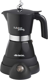 Ariete 1358 Moka Aroma, Elektrisk espressomaskin, 480 W, 2/4 espressokoppar, Svart