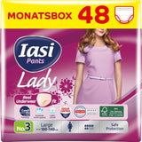 LADY Pants 48 Disponibel urininkontinensbyxor Absorbens Plus Size S för kvinnor 48 st