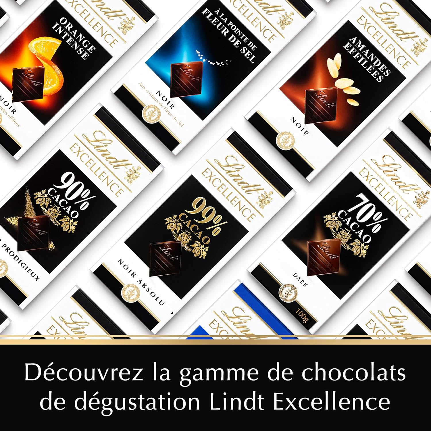 Lindt Excellence 78 Percent Cocoa Bar - Kakao Intensity Persistence Vegan Bar 100 g Idealisk present