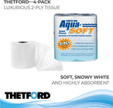 03300 Aqua-Soft toalettpapper, 2 lager, 4 rullar