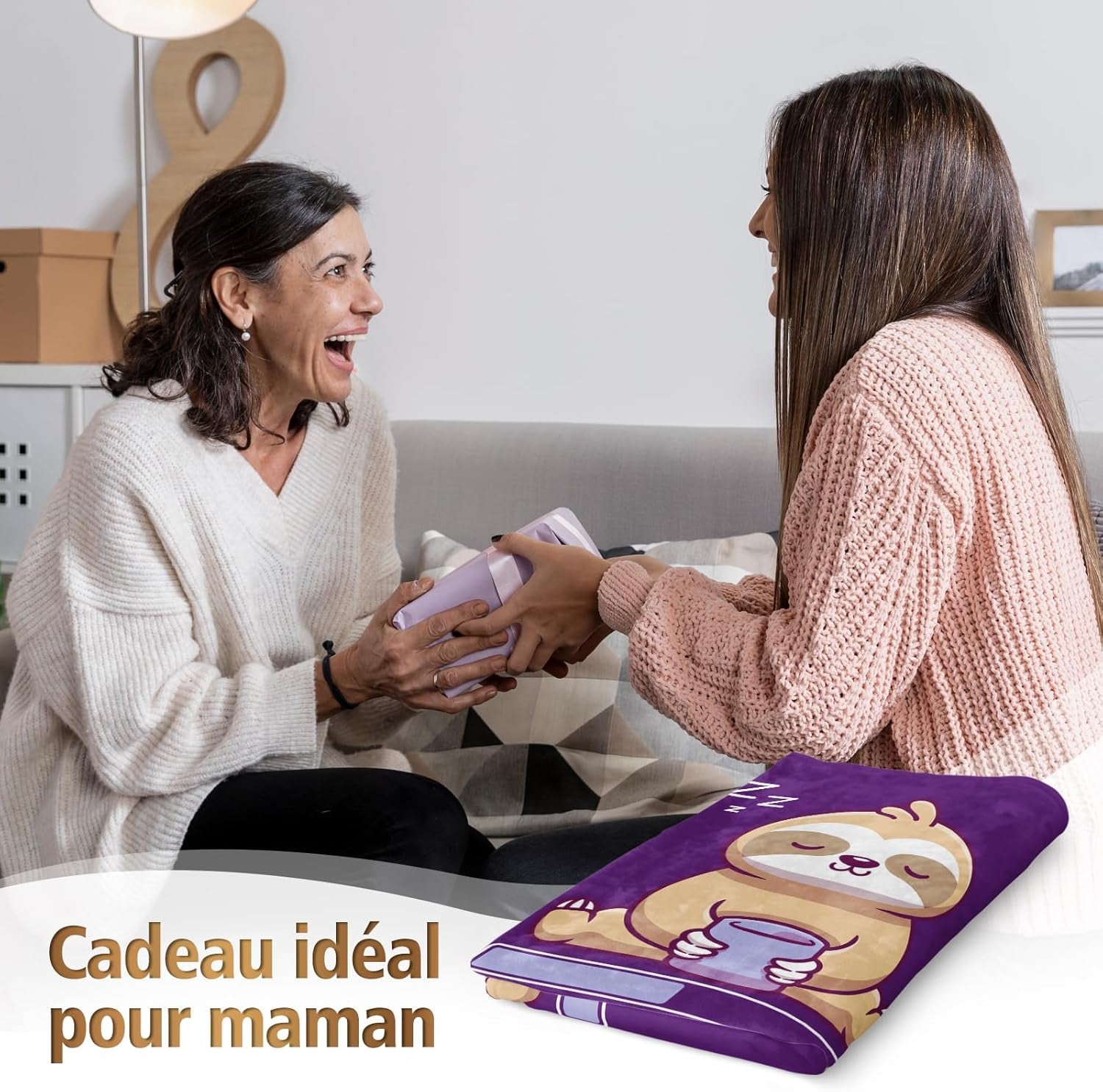 Niyewsor födelsedagspresent, till mamma, fleecefilt, present till mamma, mors dag och julklappsidé till mamma Niyewsor sängar och filtar