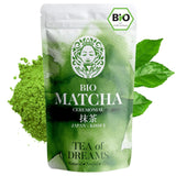 Ekologiskt Matcha-pulver för te och Matcha Latte - Premium ceremoniell kvalitet från Japan - Original Kissui Grönt Te - 30g