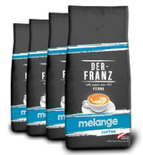 Der-Franz Melange kaffe, styrka 3/5, 100 % Arabica, hela kaffebönor, 4 x 1000 g