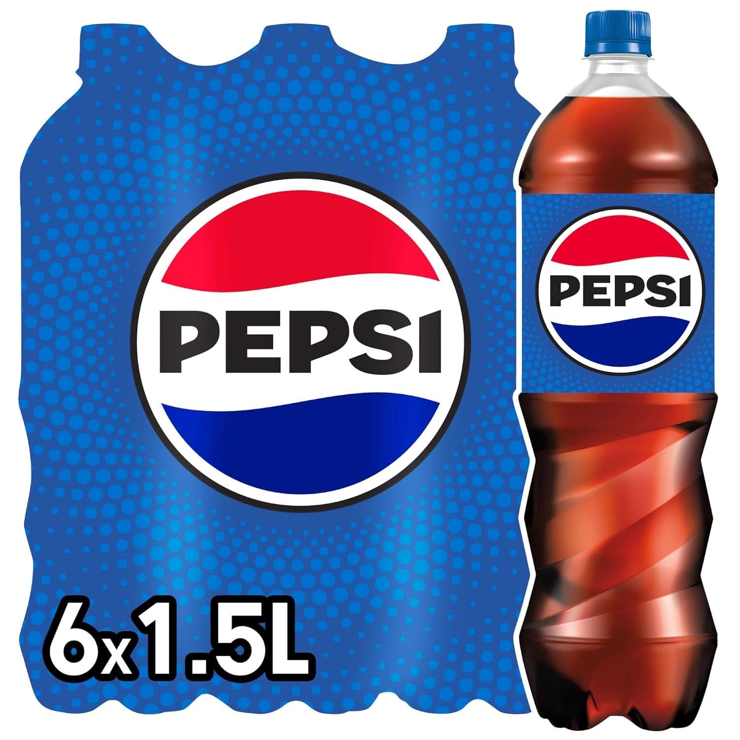 Pepsi Cola, Original, set 6 x 1,25 liter Alkoholfria drycker Naty Shop 6 x 1,5 liter Klassisk version