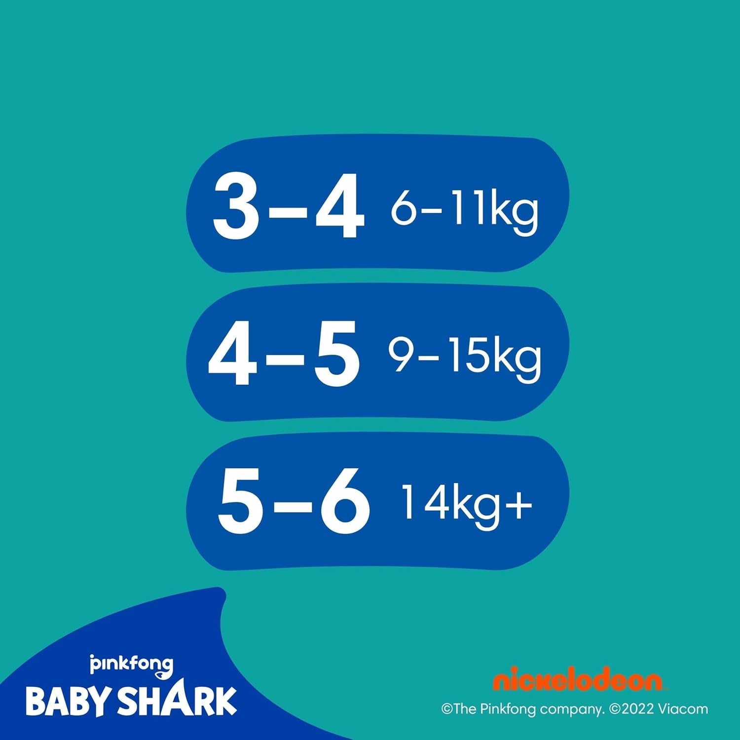 Pampers storlek 5-6 Splashers Baby Shark Limited Edition 10-pack engångsbadblöjor för säkert vattenskydd
