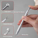 200 Stück Nail Art Schwamm Mit Metallgreifer, Sponge Nagel Pinsel, Nageldesign Zubehör Schwammpinsel, Um Eine Varuandung Von Gradient Nail Art Patterns Zu Erstellen(Weiß?