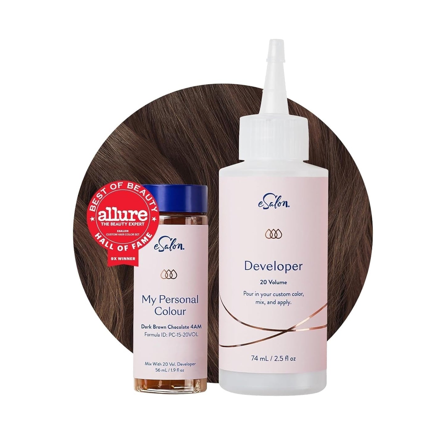 Permanent hårfärgsuppsättning 100 % grå täckning Hemfärgning 0 % ammoniak Hårfärger Multidimensionella hårfärger Professionella hårfärger Naty Shop Choklad Mörkbrun hårfärgning 4 AM