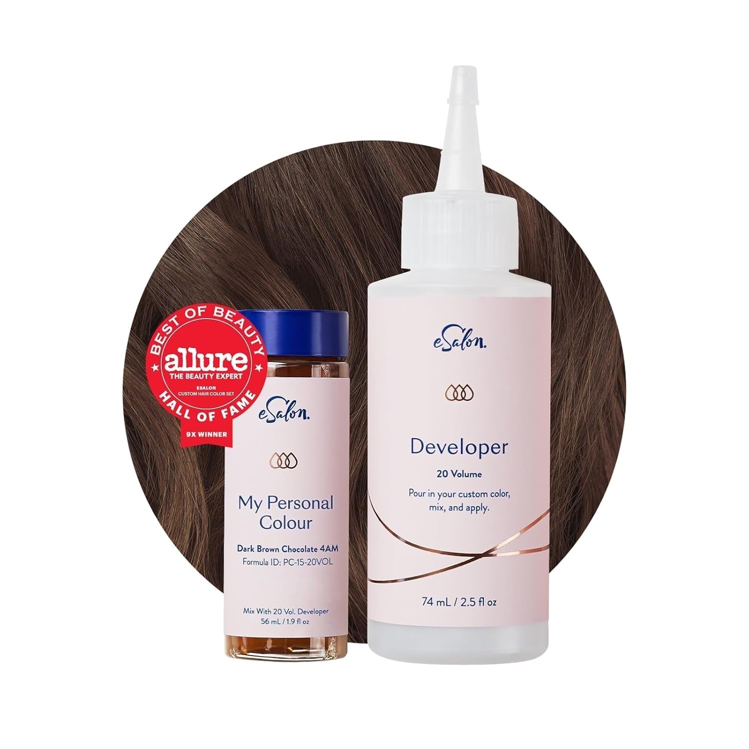 Permanent hårfärgsuppsättning 100 % grå täckning Hemfärgning 0 % ammoniak Hårfärger Multidimensionella hårfärger Professionella hårfärger Naty Shop Choklad Mörkbrun hårfärgning 4 AM