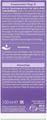 WELEDA Organic Lavendel Body Oil, 100 ml Kosmetika och skönhet Naty Shop