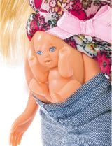 Simba 105734000 - Steffi Love Welcome Baby, gravid docka, accessoarer, modedocka, 29 cm, för barn från 3 år och uppåt