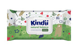 Kindii Natural Balance våtservetter för bebis – (1 x 60 st.) Våtservetter för bebisar och barn – Skyddande, Aloe Vera, Delikat doft – 60 st.