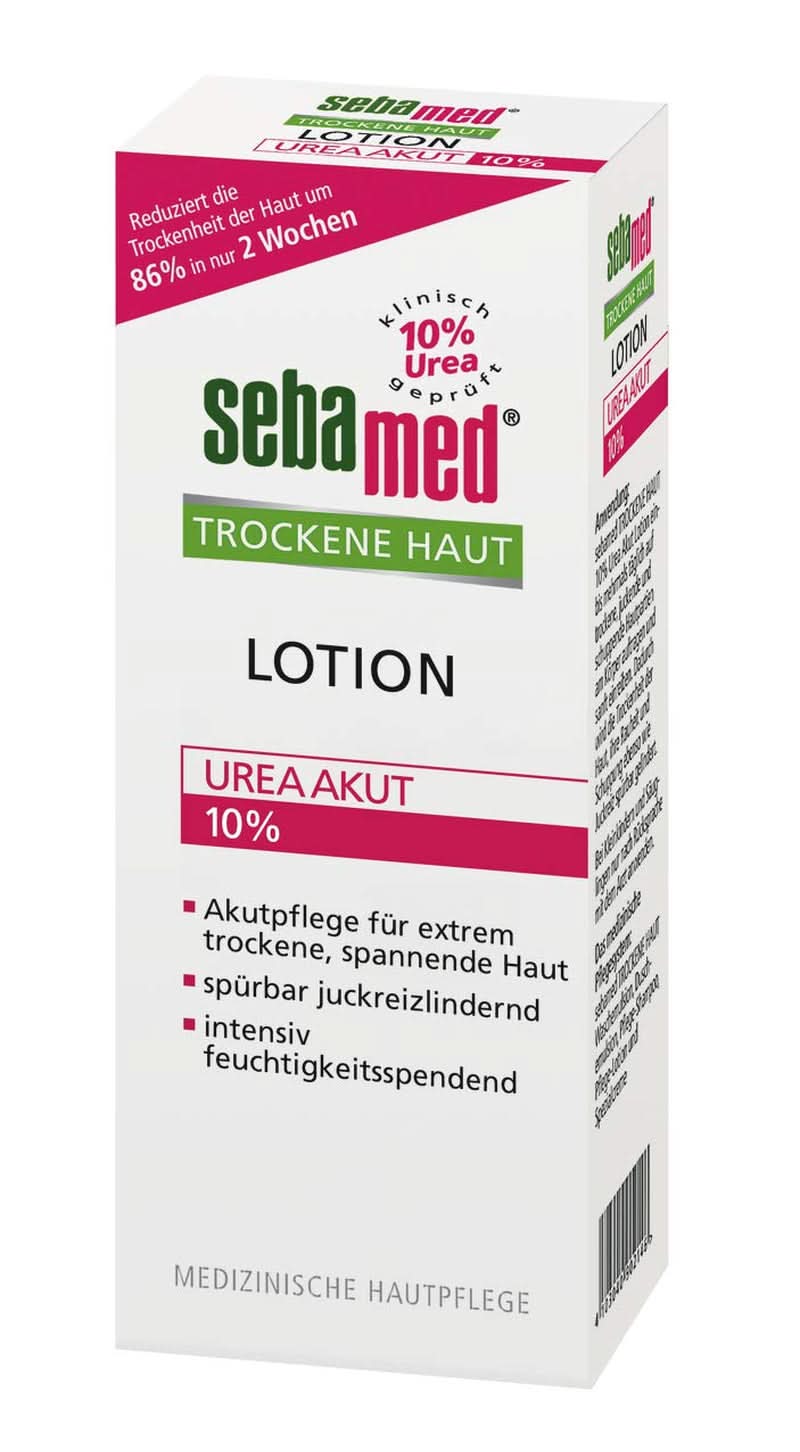 Sebamed Urea Akut, lindrar synligt känslan av spänning, strävhet och klåda, 200 ml dusch och bad Naty Shop