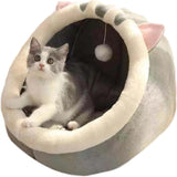 Katzenhaus Für Indoor Winterfest Wasserdicht Und Warm katzenhöhle Katzen Wasserdichtes Wetterfestes Faltbares Tierheim Warm Pet Nest, für Kleine bis Mittlere Größe Katzen