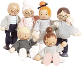 - Meine Familie mit 4 Puppen – Holz, Stoff – P053