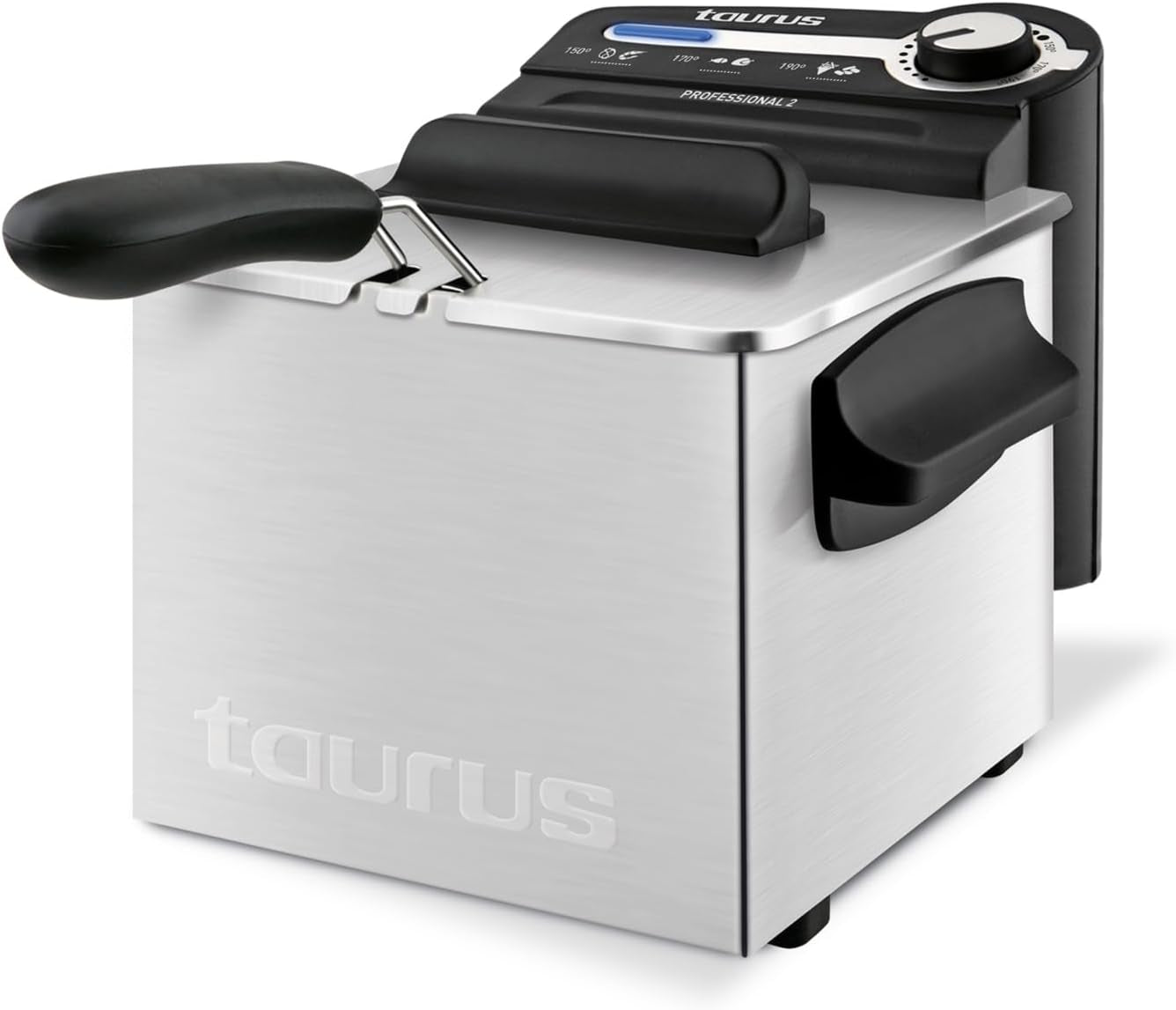 Taurus Professional 2 plus - Oljefritös, 2 liter, 1700 W, 18/8 rostfritt stål Vitvaror Naty Shop 2L Filter