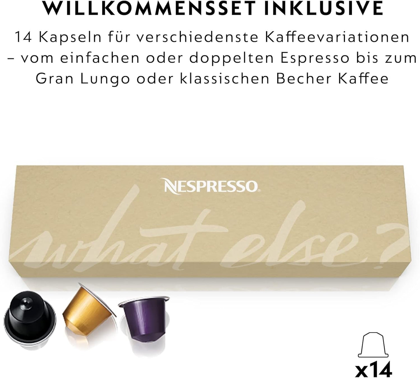 Nespresso EN167.W Citiz kapselespressomaskin, högtryckspump och idealisk temperaturkontroll, utan Aeroccino (mjölkskummare), energisparfunktion, 1260 W, gräddvit, 37,4 x 11,9 x 25,5 cm